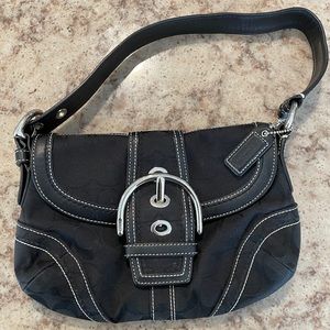 COACH Black Small Soho Buckle Bag w/ duster
